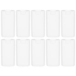 10 kpl deodoranttisäiliöitä kosmeettinen käsityöputki uudelleen täytettävä kermasäiliö deodorantti tyhjä pullo DIY-deodoranttipullo Valkoinen 7.5x3...