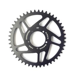 Unbrand Alumiininen 42T eturatas Bafang BBS01/02 sähköpyörälle - halkaisija 175mm, hiekkapuhallettu anodisoitu, 178g 38T