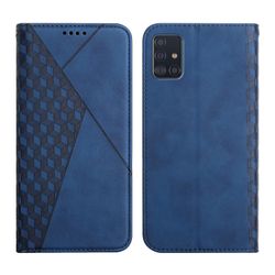 Foxdock Kompatibel med Samsung Galaxy A71 5g Case Premium Cover Magnetisk læder Folio Etui Coque - Blå