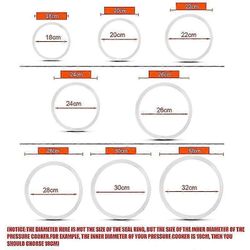 Silikoni tiivistys rengas tiiviste vaihto lämmönkestävä keittiön paine liesi työkalut 30cm