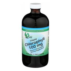 World Organics Maailman orgaaniset klorofyllit, 100 mg, nestemäinen 16 oz (1 kpl pakkaus)