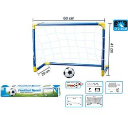 Handuo Kids Mini Soccer Goal - Indendørs Mini Net - Bærbar Folding Soccer Goal Set blå