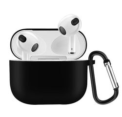 Coosilo Til Airpods 4 Silikone Protective Cover Airpods Wireless Bluetooth Headset Sag sort