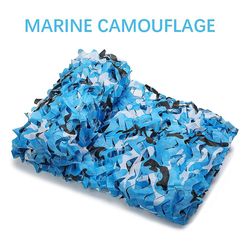 Kamuflasjenett, Jaktskjulnett, Gjerdenett, Camping Turmarkise For hjemmefestinnredning og hagemarkise MARINE CAMOUFLAGE4m x 5m