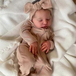 Tyttövauva uudestisyntyneet nuket nukkuvat 45cm vastasyntynyt nukke