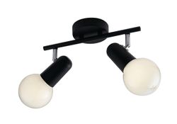 Fan Europe Lighting Punto Twin Loft Spotlight, Sort, E27