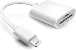 Phwj Lightning-SD- ja TF-kortinlukijasovitin, Apple MFi -sertifioitu 2 in 1 Micro SD TF -kaksipaikkainen muistikortti iPhone 14 13 12 11 X XS XR 8 ...