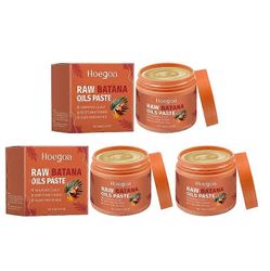 1/2/3 kpl raaka batanaöljy hiusten kasvuun - 100 % puhdasta, orgaanista batana Hondurasista paksuille ja vahvoille luonnollisille hiuksille - ravit...