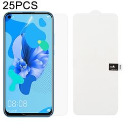 JVY 25 PCS Soft Hydrogel Film Full Cover Front Protector med alkohol bomuld + skrabelod til Huawei Nova 5i / P20 Lite (2019)