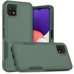 Samsung Galaxy A22 5G 2 in 1 PC + TPU-puhelinkotelolle Tummanvihreä