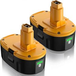 Yhteensopiva 2 kpl 4Ah / 4000mAh Ni-MH pariston vaihto Dewalt 18V akulle DC9096 DE9098 DE9503 DE9039 DE9095 DC9096 DW9096 DW9095 DW9098 DC725