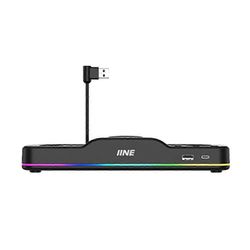 IINE-jäähdytystuulettimen kytkin 2 telakkaa Kaksoistuulettimet RGB-valaistuksella Parannettu jäähdytysjärjestelmä pelaamiseen Consol SZRH AW