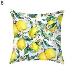 45x45cm Sitruuna Oranssi Print Throw Tyynyliina Tyynynpäällinen Koti vuodesohva Sisustus 8