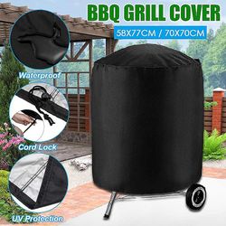 2størrelser Vandtæt grilldæksel Grilltilbehør Grilldæksel Anti Dust Rain Støvtæt dæksel Elektrisk grillgrillbeskytterbetræk