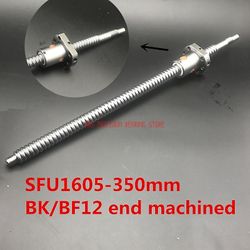 2019 Lineær skinne axk Sfu1605 350mm kugleskruesæt: 1 stk Rm1605 350mm+1sk møtrik Cnc part Standard End Bearbejdet til Bk/bf12