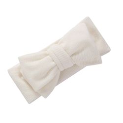 Baby Bowknot Pannband Infant Boy Girl Bomull Hårband Kiddie Hårtillbehör Gratis frakt Vit