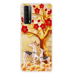 Sitabo Soft Elk Pattern Printing Tpu Case til din Huawei P Smart 2021 / y7a