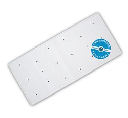 Blue Canyon Antibakteriel gummi bademåtte 34 x 74CM hvid