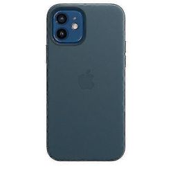 Jouluinen nahkainen puhelinkotelo Iphone 12/12 Pro -nahkakotelolle Magsafella Baltic Blue