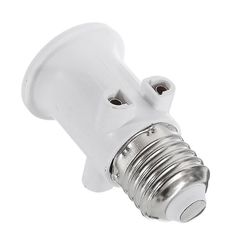 Brandsikker E27 Pære Adapter -lampe Holder Base