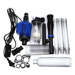 Tehokas sähköinen akvaario kalasäiliön vedenvaihtaja hiekanpesukone tyhjiö sifonilla toimiva soranpuhdistusaine akvaarion puhdistustyökalu musta