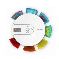 7 päivän automaattinen pilleriannostelija hälytyksillä Sähköinen lääkityshallinta