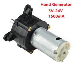 Dc 6v 12v 24v Generator Hånddynamo 1500ma Hydraulisk testgenerator Strømforsyning Vindkraftgenereringsmotor Nem betjening