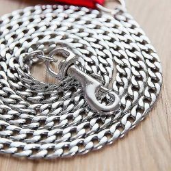 Puremista estävä koiran vetovoima rautaketju koiran talutushihna Plus vaahto viipalointia estävä pieni, keskikokoinen ja suuri koiraketju metalline...