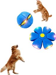 Interaktivt hundeboldlegetøj, kæledyrs magiske rullende bold, magisk flyvende tallerkenkugle, hundekat interaktivt sjovt legetøj, bevægelig hoppebo...