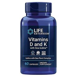 Life Extension vitamiineja D ja K meren jodi 60 kapselia