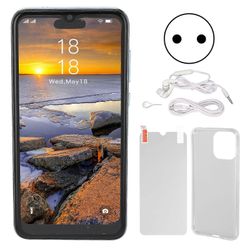 I13pro Max älypuhelin sininen 6.1in 4GB RAM 32GB ROM 6800mAh akku matkapuhelin Android 11.0 100240V EU-pistoke