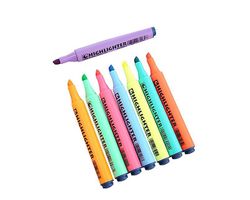 Yunshu Lommeoverstregningstuscher Mejselspids Assorterede farver 8-tælling