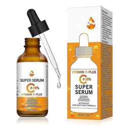 20% C-vitamiiniseerumi hyaluronihapolla kasvoille ja pääntielle, C-vitamiini anti-ageing tummia pisteitä ja väsynyttä ihoa vastaan 30ml