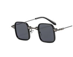 Langytx Kvinders solbriller Nye Hip-hop Punk solbriller Briller Small Box Square Retro Cross-border Ins Street Mænds solbriller SM1 Normal