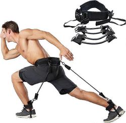 pystysuora hyppykouluttaja jalan voimasarja, nopeus ketteryysharjoittelu vahvuus nilkkahihnat hyppykouluttaja fr koripallo, kolminkertainen musta