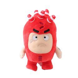 Plysj Oddbods Cartoon Leker Dukker Soft Cute Pogo Nye 18cm Bobler Jeff Toy Rød