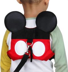 MUJIXI Reppu Turvavaljaat Mini Strap Anti-Lost Strap vauva taaperoiden kävely pojille ja tytöille (punainen)