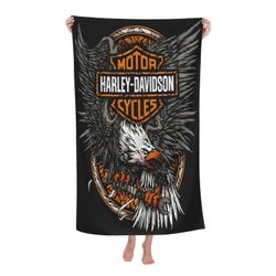 Harley Davidson-7 kylpypyyhe unisex-pyyhkeet muotipyyhe Superfine kuitu rantapyyhkeet-DW668