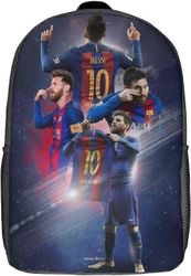 Reppu YL904 lasten koulureppu 3D-tulostettu Messi-reppu jalkapalloilijan reppu urheilureput pojille ja tytöille muotireppu 17inch904 16.1 X 11.8 X ...