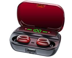 Chronus Langattomat nappikuulokkeet, kuulokkeet langaton mukaansatempaava bassoääni Bluetooth 5.2 kuulokkeet melunvaimennusmikrofonilla, IPX7 veden...