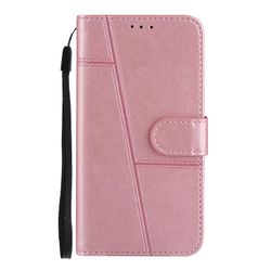 Gangxun Etui til iphone 13 Pro Cover Læder tegnebog Flip magnetisk lukning Kickstand Pink