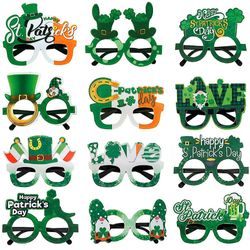 Clloio Halloween jul St. Patrick's Day briller foto rekvisitter dekoration Irish Day kostume tilbehør Party forsyninger favoriserer grøn All Style ...
