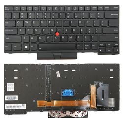 Amerikansk bakgrunnsbelyst tastatur for Lenovo Thinkpad E480 L480 L380 Yoga T480s Ikke angitt