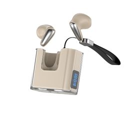 Mini Dual Ear trådløst Bluetooth-headset Khaki