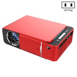 T6 2000ansi Lumen Mini HD-teaterprojektor, Android 7.1 Röd