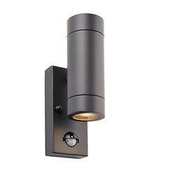 Saxby Lighting Saxby Palin PIR Udendørs Op væg lys antracit med PIR Sensor, IP44