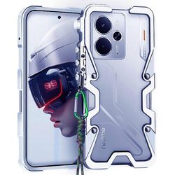 Realme 14 5G:lle Puskurikotelo Alumiiniseoksesta Metalli Puhelimen Kuori Suojakuori - Hopea Monivärinen Silver