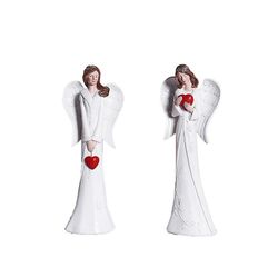 Yunshu Love Angel Ornaments, Home Figur Statuer, Harpiks Håndværk, 2pcs S