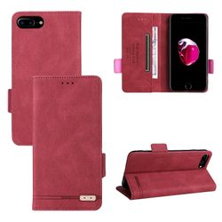 Gangxun Etui til iphone Se 2021/2022 iphone Se 3/2 læderetui Folio Flip med kreditkortspor Etui Coque Rød