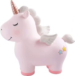 Lovely Rainbow Unicorn Piggy Bank For Girls, Resin Unicorn Piggy Bank Leker, Kids Money Banks Mynt Banker, Unicorn Gaver For 6 7 8 år gamle jenter,...